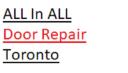 All In All Door Repair Toronto logo